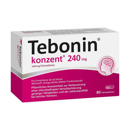 테보닌 콘센트 240mg 필름정 80정 (은행잎추출물) | APO EURO 유럽직구