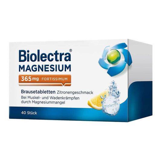 바이오렉트라 마그네슘 365mg 포르티시뭄 레몬맛 발포정 40정 | APO EURO 유럽직구