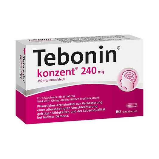 테보닌 컨센트 240mg 필름정 60정 (은행잎 추출물) | APO EURO 유럽직구