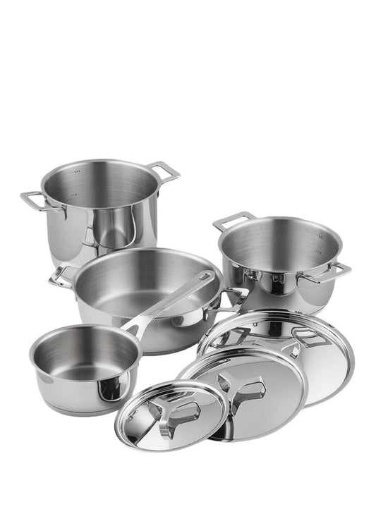 알레시 7종 냄비 세트 POTS & PANS 실버 | APO EURO 유럽직구