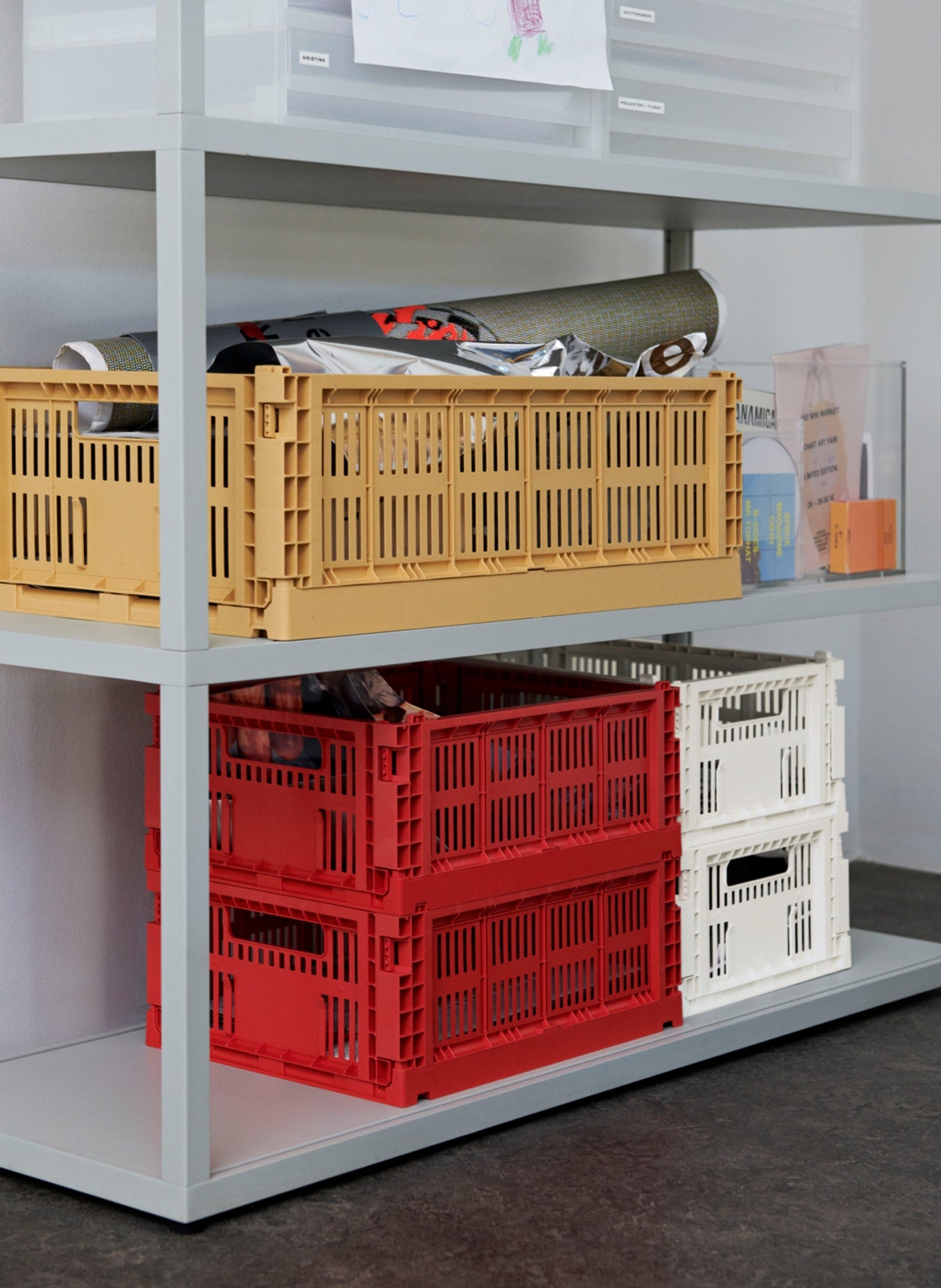 HAY 폴딩 박스 COLOUR CRATE SMALL  - 화이트 상세이미지1