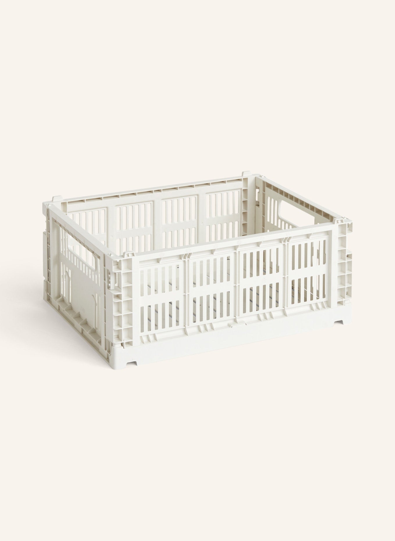 HAY 접이식 박스 COLOUR CRATE 미디엄 화이트 | APO EURO 유럽직구
