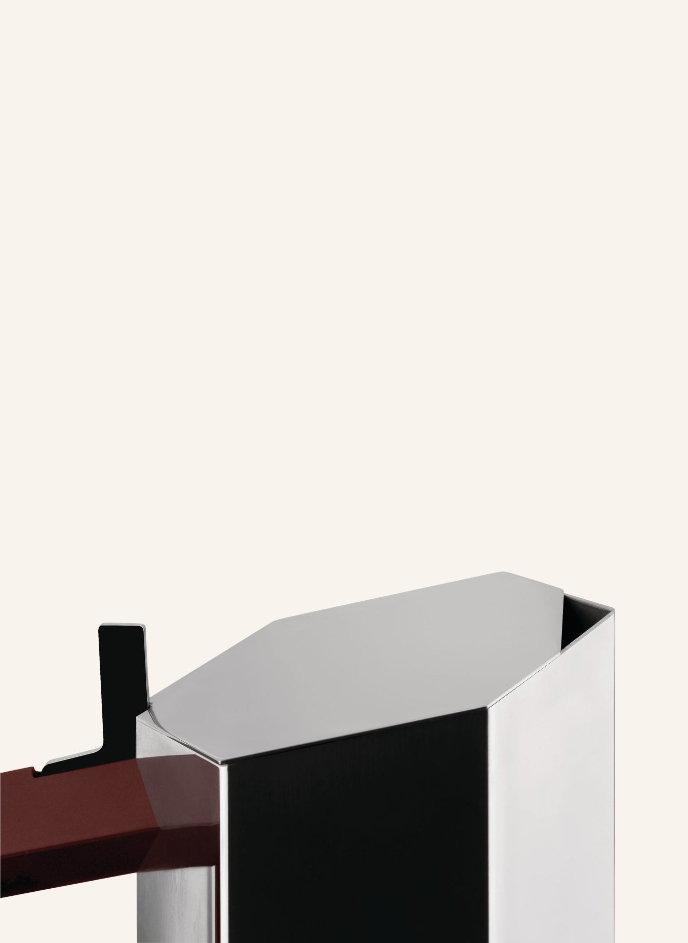 알레시 모카포트 MENHIR 150ml 실버/다크레드 상세이미지1