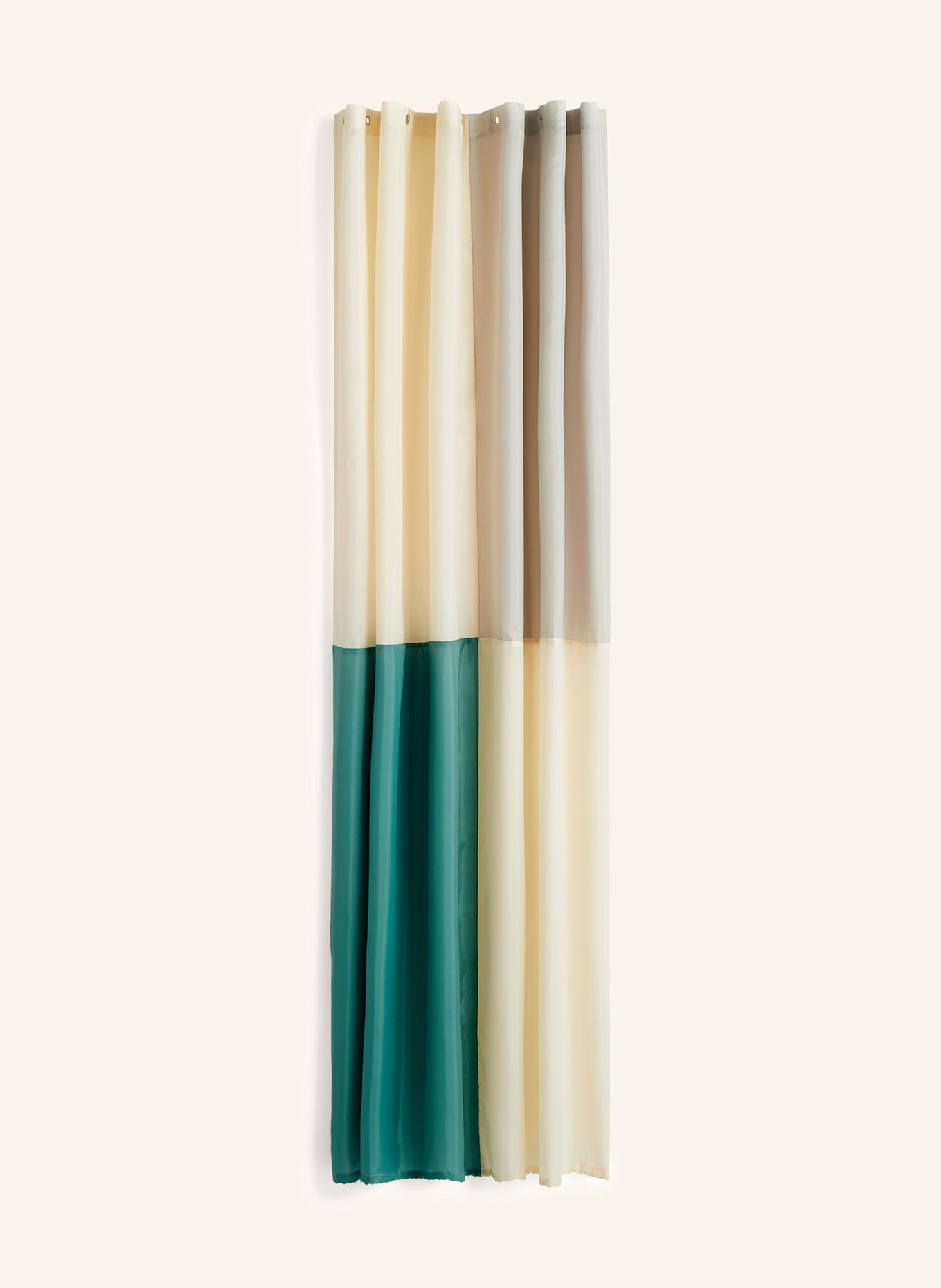 HAY 샤워 커튼 체크 180 x 200 cm - 에크루 / 페트롤 | APO EURO 유럽직구