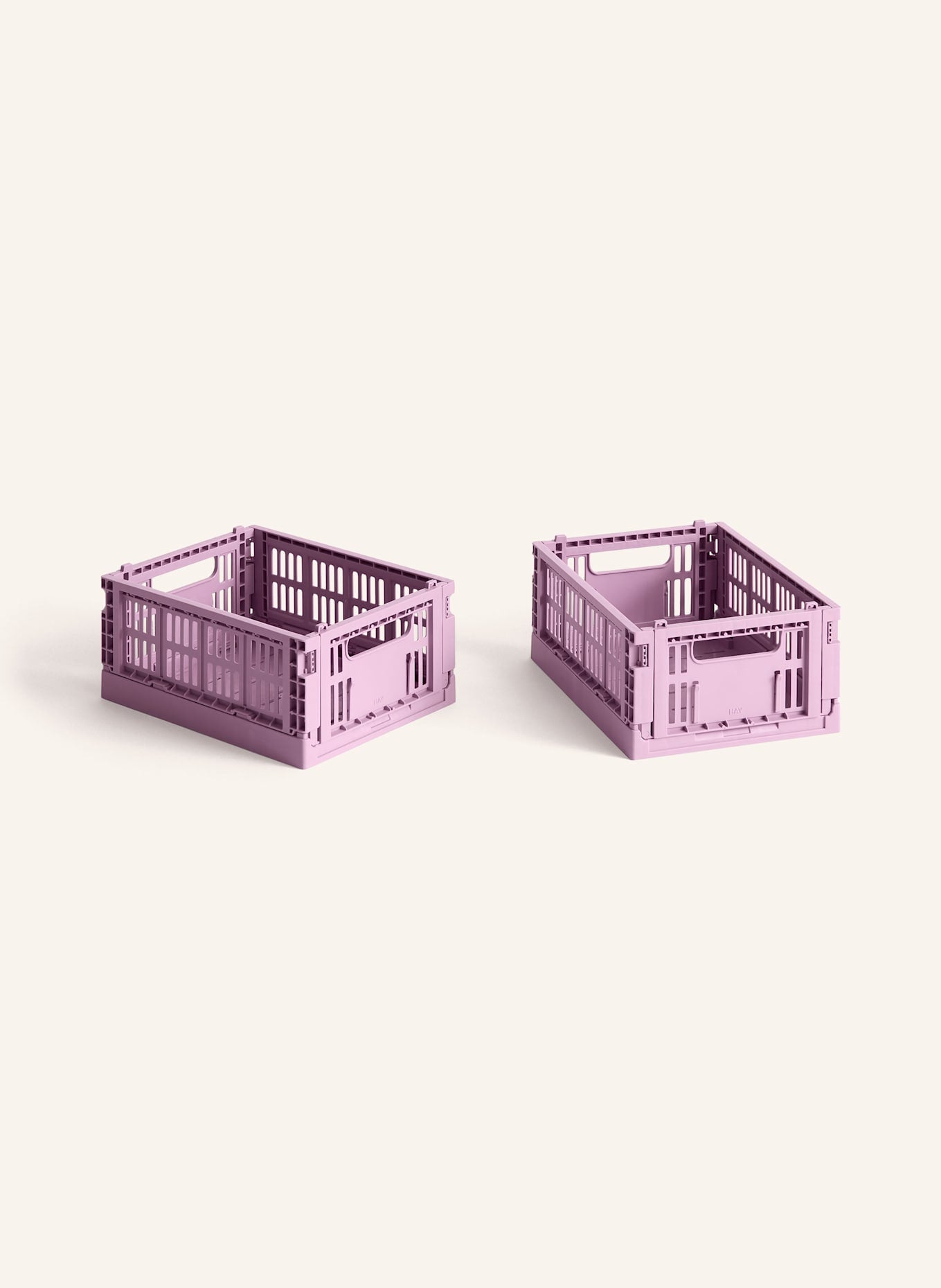 HAY 2개 세트 접이식 박스 COLOUR CRATE MINI  연보라색 | APO EURO 유럽직구