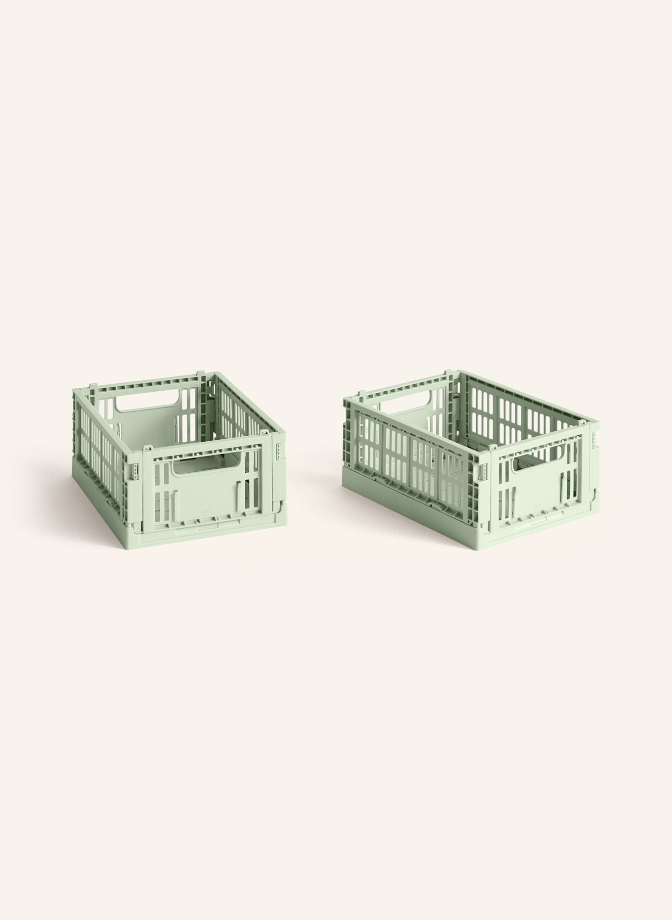 HAY 2개 세트 접이식 박스 COLOUR CRATE MINI  민트 | APO EURO 유럽직구