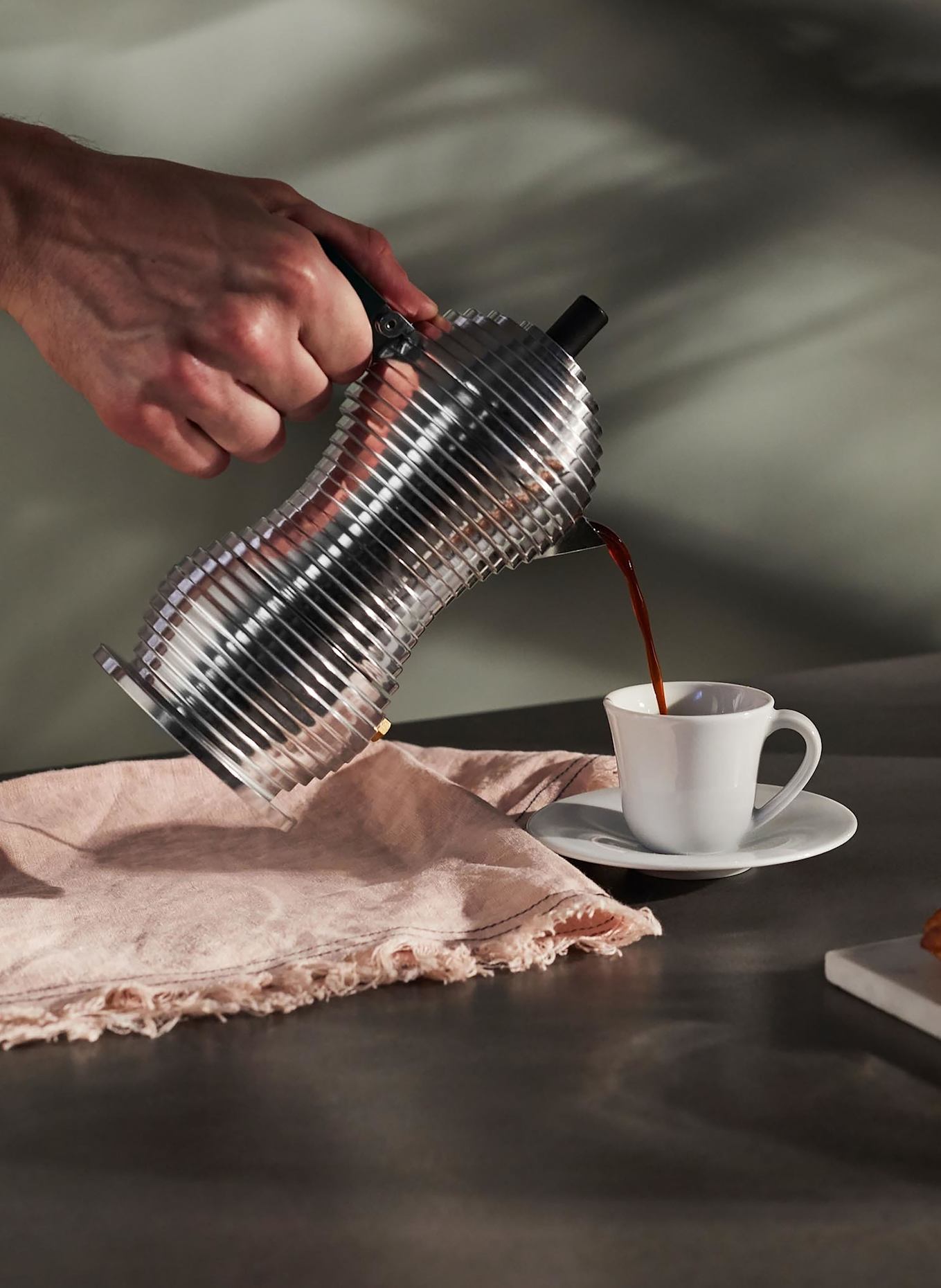 알레시 모카포트 PULCINA 300ml 실버 상세이미지1