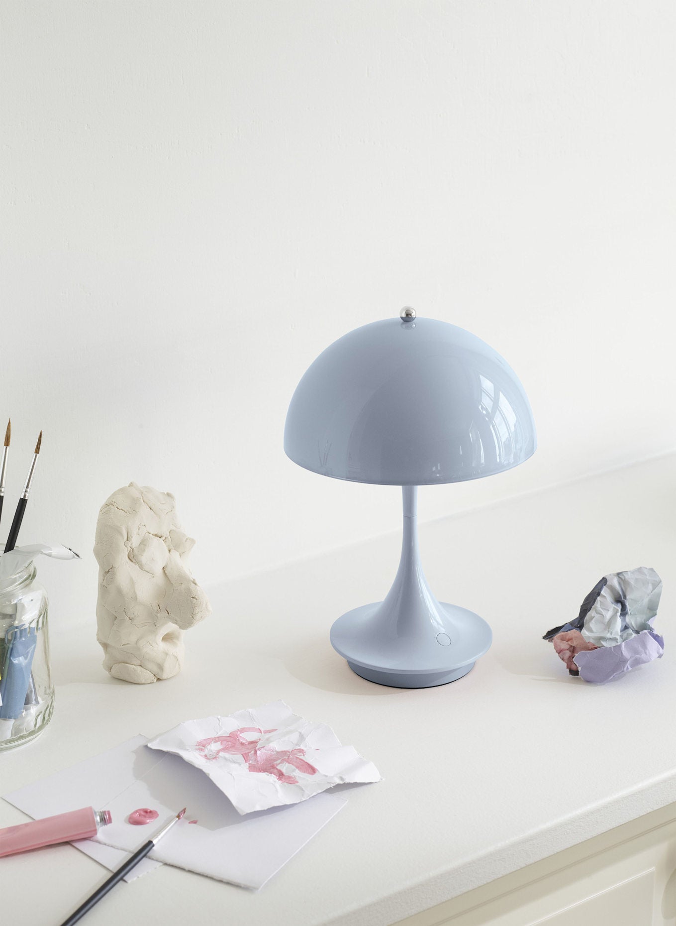루이스폴센 테이블 조명 PANTHELLA 160 PORTABLE (높이 24cm) 라이트블루 상세이미지2