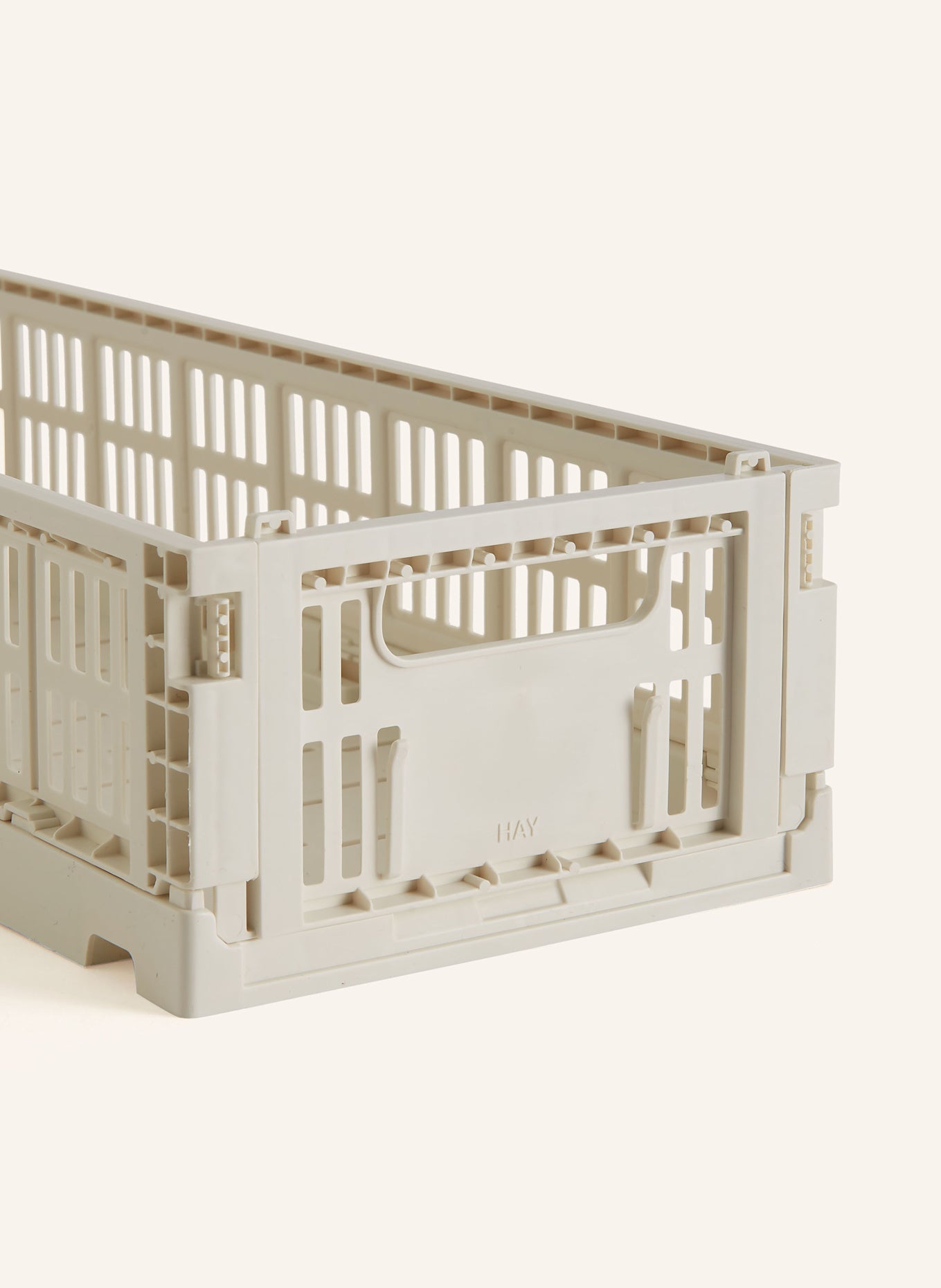 HAY 수납함 COLOUR CRATE MINI 높이: 7.5cm, 너비: 34cm - 화이트 상세이미지1