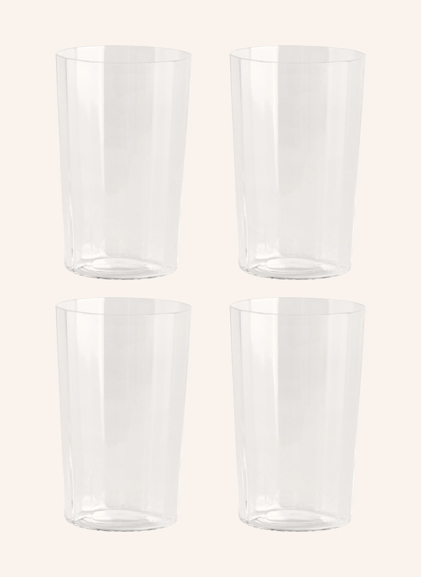 HAY 4개 세트 음료 유리잔 ANGLE MEDIUM 용량: 180ml 화이트 | APO EURO 유럽직구