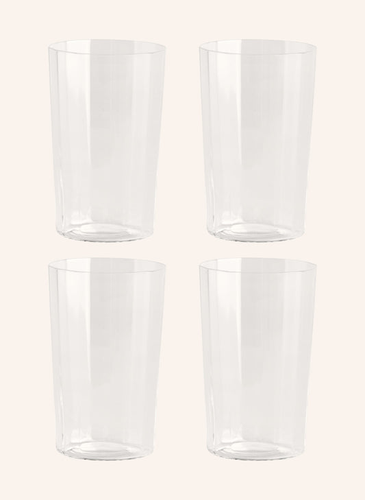 HAY 4개 세트 음료 유리잔 ANGLE MEDIUM 용량: 180ml 화이트 | APO EURO 유럽직구