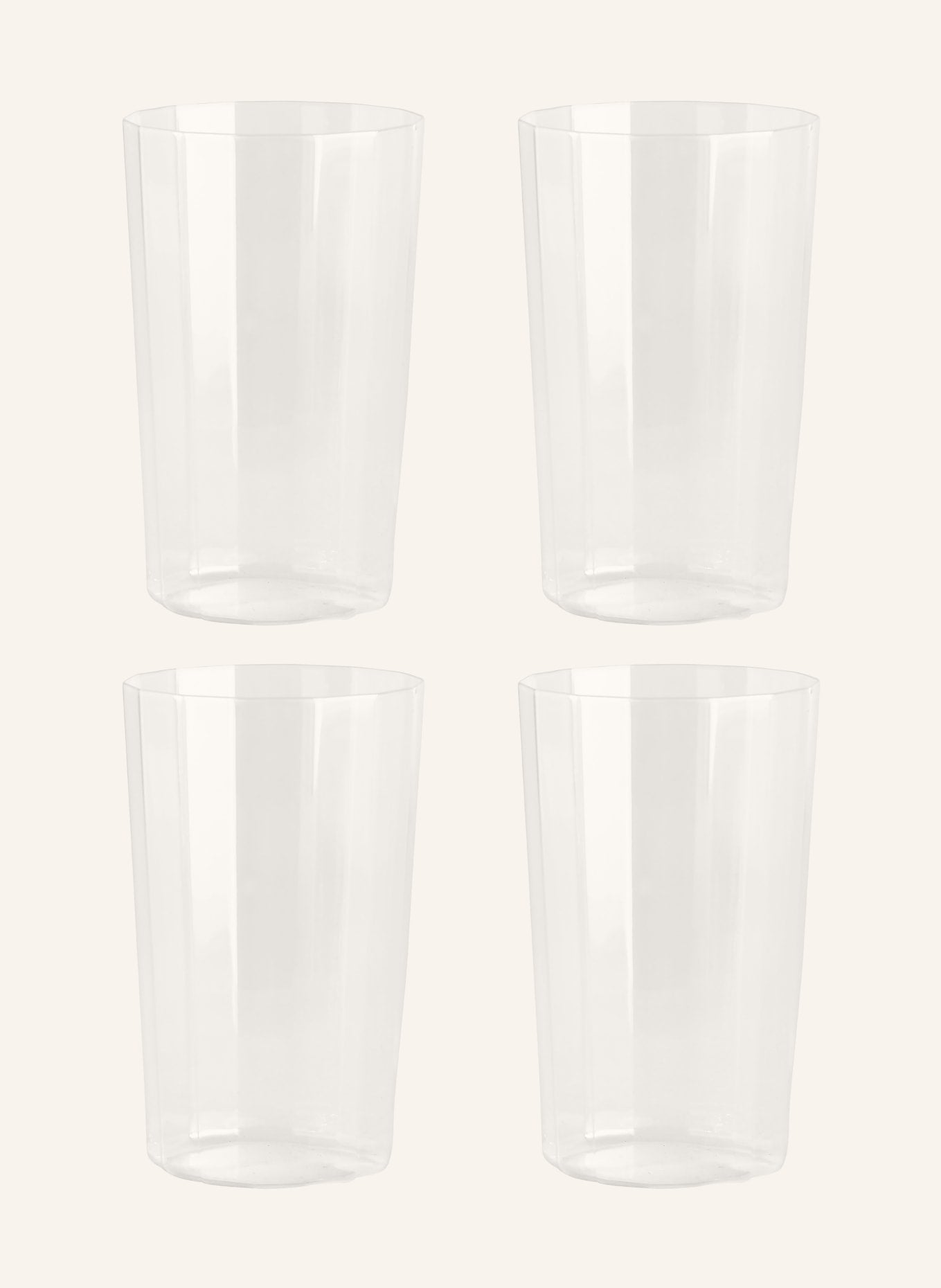 HAY 4개 세트 글라스 ANGLE LARGE 용량: 460ml - 화이트 | APO EURO 유럽직구