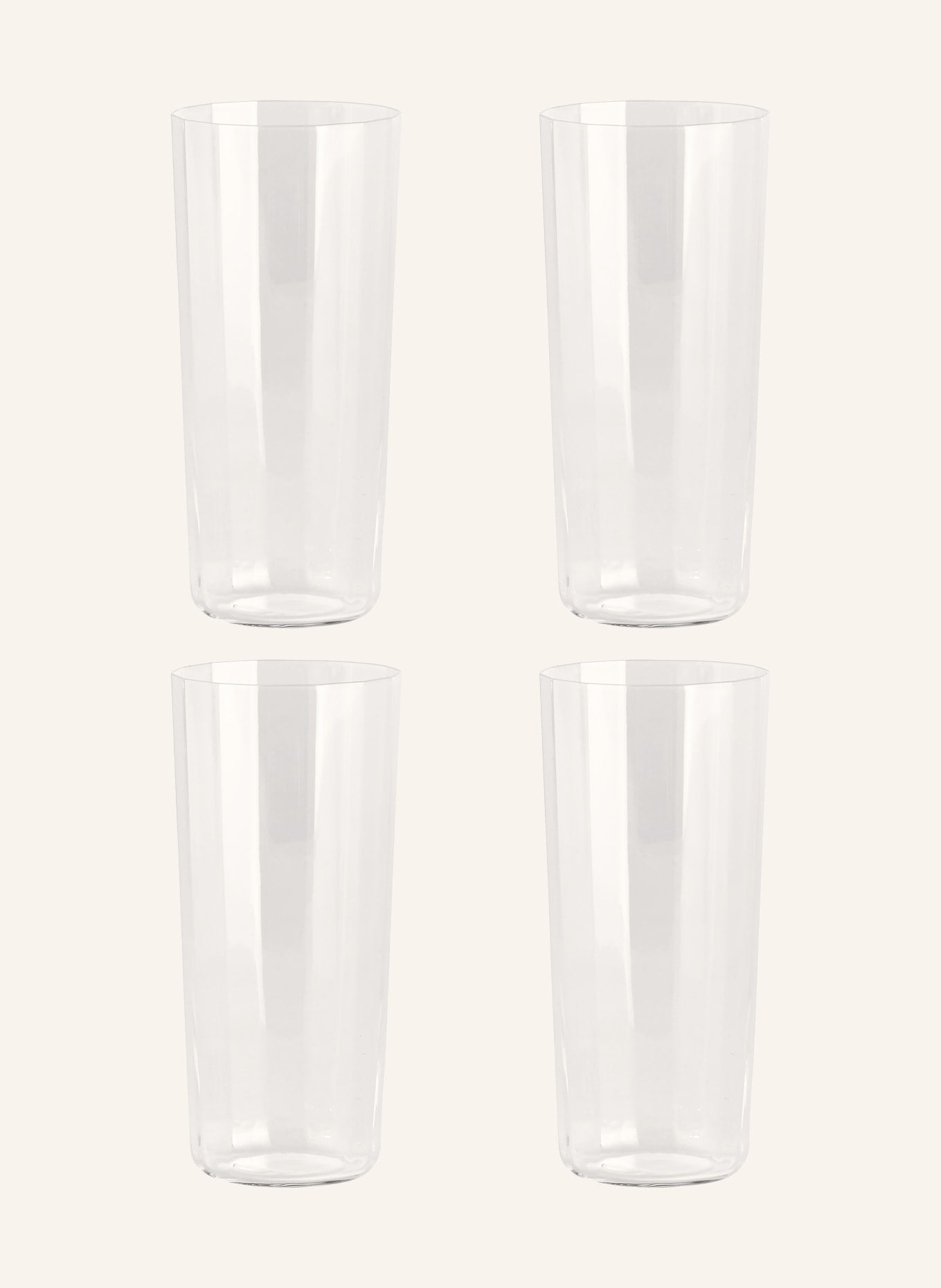 HAY 4개 세트 음료 유리컵 ANGLE 용량: 240ml 화이트 | APO EURO 유럽직구