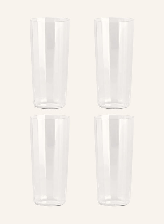 HAY 4개 세트 음료 유리컵 ANGLE 용량: 240ml 화이트 | APO EURO 유럽직구