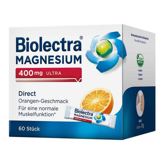 바이오렉트라 마그네슘 400mg 울트라 다이렉트 오렌지, 60정 | APO EURO 유럽직구