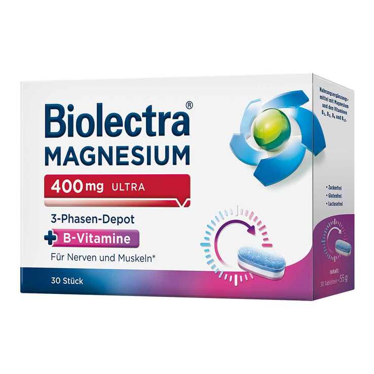 바이오렉트라 마그네슘 400mg 울트라 3단계 디포, 30정 | APO EURO 유럽직구