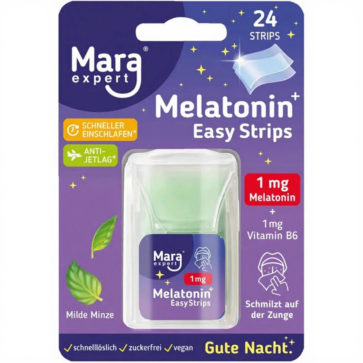Mara Expert Melatonin 멜라토닌 이지 스트립 1mg 24매x6 | APO EURO 유럽직구