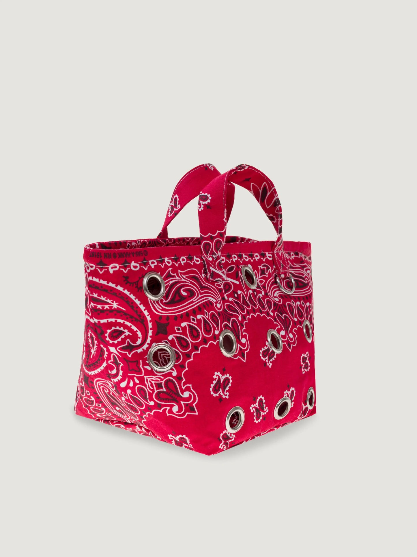 콜잇바이유어네임 Eyelets 아일릿 미니 바스켓 - 올 레드 상세이미지 1